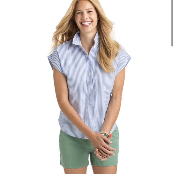 Vineyard Vines Tops - Vineyard Vines Stripe Dolman Short
Sleeve Popover